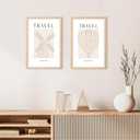 upsimples 12x18 Frame, Natural Solid Wooden Picture Frames, Display 11x17 with Mat or 12 x 18 Without Mat, Vertical or Horizontal Wall Hanging, 1 Pack, Natural