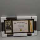 Yaetm 11x22 Diploma Frame with Tassel Holder for 8.5x11 Certificate Document & 4x6 Photo with High Definition Glass, Black Mat Over Gold Acid-free Mat, Mahogany Graduation Frame 2025