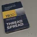 Thread Spread 100% Egyptian Cotton Pillow Cases Standard/Queen Size Set of 2 - Luxury 1500 Thread Count Sateen White Stripe Pillow Cases, Soft Cotton Pillowcases Fits Standard & Queen Pillows