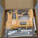 Cordless 2" Brad Nailer Compatible with DeWalt 20V Battery(No Battery), Ecarke 2 in 1 Electric Nail Gun Staple Gun with 18GA Nails/Staples, Battery Power Nail Gun for Trim Wood Crafting Home Carpentry