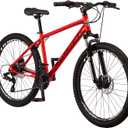 Schwinn High Timber Mountain Bike for Adult Youth Men Women Boys Girls, 24 to 29-Inch Wheels, 7 or 21-Speeds, Front Suspension, Aluminum and Steel Frame Options, 26-Inch Wheels