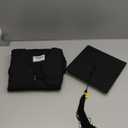 GraduatePro Matte Graduation Cap and Gown Class of 2025 Set Bulk with Tassel for High School & College 12 Colors (57, Black)