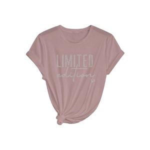 SweatyRocks Women's Plus Size Bling Rhinestone T Shirts Short Sleeve Crew Neck Y2K Tops Dusty Pink X-Large Plus (Pink, XL)