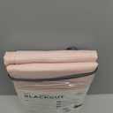 100% Blackout Shield Linen Blackout Curtains for Bedroom 84 Inches Long, Back Tab/Rod Pocket Living Room Drapes, Thermal Insulated Blackout Curtains 2 Panels Set, 50" W x 84" L, Blush Pink