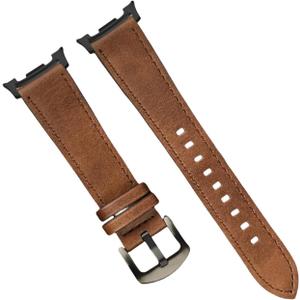 Leather Strap For Samsung Galaxy Watch 8 Classic/7 Ultra 47mm Loop Sport Replaced Band For Galaxy watch8 40 44mm Ultra2 Accessories (BrBB)