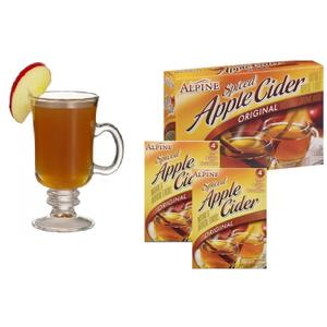 Spiced Hot Apple Cider Instant Mix Packets Alpine Original Apple Flavor 10 Beverage Pouches BBD:07-27-27