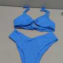 geluboao Bikini Sets for Women Cheeky High Waisted Kont Front Adjustable Two Piece Swimsuit Size M