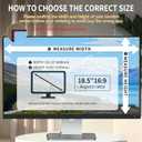 [2 Pack] 18.5 Inch Privacy Screen for Computer Monitor Blue Light Screen Protector Anti Glare Anti-Scratch Monitor Privacy Shield Screen 18.5 Inch 16:9 Aspect Ratio
