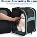 Apollo Walker Dog & Cat Carrier Backpack for 4-18lb Pets - Ventilated Safe Design with Padded Back Support, Breathable Mesh Pet Backpack for Hiking, Travel, Outdoor (Blue)