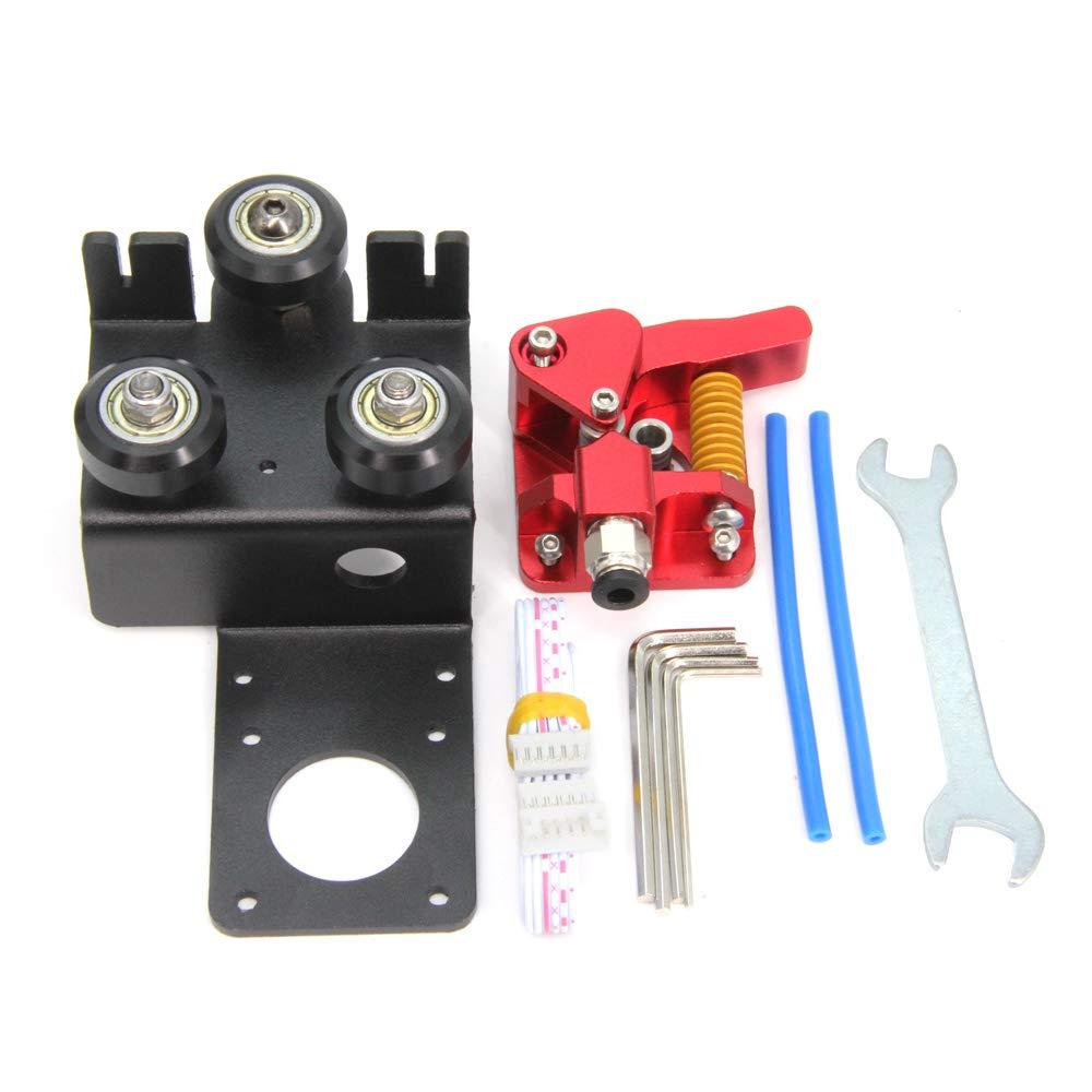 Upgrade Direct Dual Gear Extruder Support Plate Kit Easy Print Flexible Filament for Creality Ender3, CR10 3D Printer (Support Plate Kit) Upgrade Direct Dual Gear Extruder Support Plate Kit Easy Print Flexible Filament for Creality Ender3, CR10 3D Printer (Support Plate Kit)
