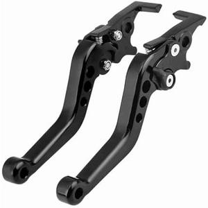 Brake Lever Assembly, Red CNC Double Disc Brake Lever Assembly for Motorcycle Scooter Bike (Black)