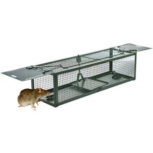 Humane Animal Live Cage Rat Cage Trap with 2 Doors for Mice Hamsters Chipmunks Rodents Gopher Control 15.2"x4.9"x4.2".