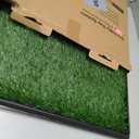 LOOBANI Dog Grass Pad with Tray - Dog Litter Box - Indoor Potty for Apartment and Patio Training - with 2 Packs Grass Pee Pads for Replacement, 2025 Inch