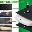 Pool Table Insert Mat for Pool Table Protection Billiard Table to Dining Table Foldable Removable Foam Mat with Zipper, Black