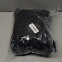 Women Cropped Trench Coat Funnel Neck Wool Jackets Oversized Belted Pea Coats Fall Winter Trendy Casual Outfits 2025 (Small, Black)