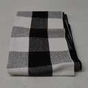 Buffalo Check Runner Rug (24 x 71 Inches),Hand-Woven Buffalo Plaid Runner Rugs, Black and White Checkered Outdoor Rugs for Kitchen/Living Room/Bathroom/Laundry Room