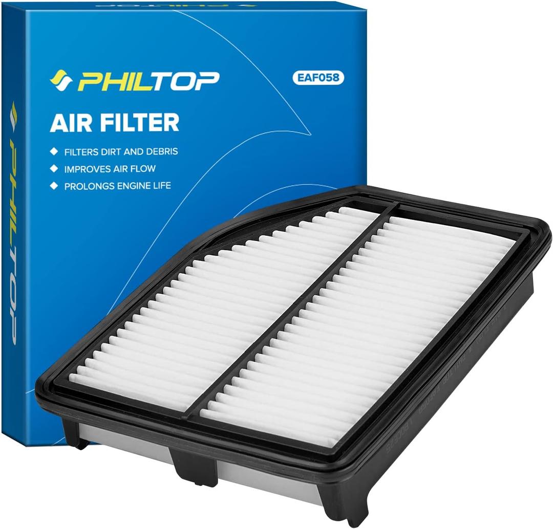 PHILTOP Engine Air Filter CA11258 Replacement for Honda CR-V CRV 2012 2013 2014 - L4 2.4L, Rigid Panel