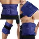 REVIX Ice Pack for Injuries Reusable Gel for Lower Back, Cold Packs for Back Shoulder, Elbow, Hip, Leg, Wrap Around Entire Knee, Soft Cold Compress,16 9" Navy