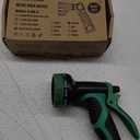 RESTMO Heavy Duty Hose Nozzle, Metal Garden Water Hose Sprayer with 7 Watering Patterns, Thumb Control, On Off Valve, High Pressure Nozzle Sprayer for Watering Plants, Car and Pet Washing, Orange