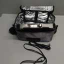 Portable Oven, 12V 24V 110V-240V Car Food Warmer Portable Personal Mini Oven Electric Heated Lunch Box for Meals Reheating & Raw Food Cooking for Road Trip/Camping/Picnic/Family Gathering(Gray)