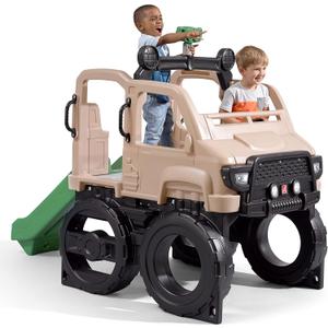 Step2 Truck Climber, Kids Outdoor Playset, Backyard Playground Set, Slide & Climbing Wall, Outside Jungle Gym, for Toddlers 2-5 Years Old