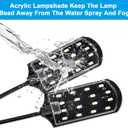 WEAVERBIRD Double Head Aquarium Fish Tank Light 15W 32 LED Aquarium Planted Clip Lamp 1600LM White LED Lighting for 8-15 Inch Fish Tank