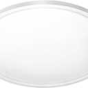 24 Inch LED Flush Mount Ceiling Light, 48W 2700K-5000K 5CCT Adjustable, Super Slim LED Ceiling Light, Dimmable, Round Ceiling Lights for Bedroom Kitchen Living Room, ETL Certified, 1Pack