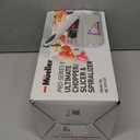 Mueller Pro-Series All-in-One, 12 Blade Mandoline Slicer for Kitchen, Food Chopper, Vegetable Slicer and Spiralizer, Cutter, Dicer, Grater, Kitchen Gadgets Sets with Container, White Sand/Gray