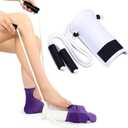 Adjustable Sock Assist Tool - Sock aid Non-Slip & Portable Aid for Seniors, Pregnant Women & Post-Surgery Recovery [Ergonomic Design for Long/Short Socks]