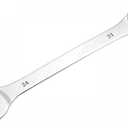 uxcell Thin Combination Wrench with Offset 6-Point End and Angled Open End, Metric Mirror-Chrome Plated High Carbon Steel, for Household Repairs, 24mm