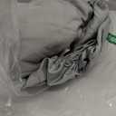 TILLYOU Pack and Play Sheet - Soft Quilted Crib Cover Pad, Toddlers Mattress Protector with 1''-3'' Deep Pocket, Thick Play Yard Playpen Sheets, Breathable Fluffy Crib Mattress Pad, 39"x27", Grey (Gray)