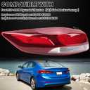 8 x Tail Light for Compatible with 2017-2018 Hyundai Elantra Outer Rear Brake Stop Lamp with Side Marker Lamp Replace 92401-F2020 Left Driver Side (US Version)