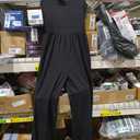PRETTYGARDEN One Piece Jumpsuits 2025 Spring Sleeveless Tank Wide Leg Summer Casual Travel Airport Outfits Pants Rompers, Medium