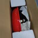 Cuisinart 14" Portable Charcoal Grill, Tabletop Outdoor Small Grill with Locking Lid and Dual Vents, Chrome Plated Travel Size BBQ Perfect for Camping, Tailgates, Cookouts, Red