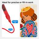 2 x ARTISTRO 12 Regular Paint Pens for Glass Marking, Rock Painting, Ceramic, Wood, Fabric, Scrapbooking, DIY Craft Making, Coloring - Acrylic Paint Markers Medium Tip 3mm (Multicolor)