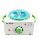 Wax Warmer for Hair Removal, Professional Waxing Heater Pot with Adjustable Temperature for Women Men, with 20 Wooden Wax Sticks(White-Single Pot)