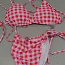 Alyweatry Women Two Piece String Bikini Set Floral Print Halter Side Tie Triangle Thong Swimsuits Bathing Suit, Size S