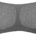 Memory Foam Lumbar Support Pillow - Breathable Lower Back Cushion with Removable Cover for Comfort While Sleeping and Relaxing (Grey)