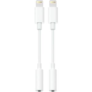 Lightning to 3.5mm Headphone Adapter for iPhone - 2 Pack Hi-Fi iPhone Aux Adapter Converter Jack Dongle Audio Cord for Apple iPhone 14 13 12 11 X XS White - with Microphone