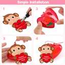 28 Pack Valentine Mochi Squishies Toys and Valentine Cards for Kids, Animal Mochi Squishies Filled Hearts, Kawaii Squishies Stress Relief Fidget Toys Classroom Exchange Party Favors Prizes Gifts