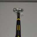 Ball Peen Hammer 16 oz, Drop Forged One Piece Ball Pein Hammer, Metalworking Tool with Forged Steel Construction & Shock Absorbing Grip
