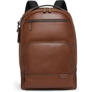 TUMI Harrison Warren Backpack - 15-Inch Laptop Backpack - Stylish Women's & Men's Backpack for Travel & Business - Cognac Leather