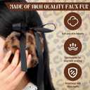 3 Pack Winter Leopard Ear Muffs Gifts for Women Leopard Ear Coverings with Satin Bow Cheetah Soft Earmuff Faux Fur Gifts for Woman Friends Family Coworker Winter Outdoor Cold Weather Warmer