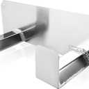 Suspended Aluminum Storage Rack Double Utility Hook Dual Helmet Holder Suitable for Enclosed Race Trailer Garage Shop Hanger Motorcycle ATV Bike Snowmobile Helmets Silver