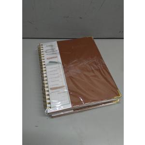 3 x 2026 Planner, Weekly and Monthly Calendar Planner from January 2026 - December 2026, 8.5" x 11" Hardcover Leather Hourly Appointment Book with Tabs, Spiral Daily Planners for College School Work Home, Brown (A4)