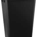 Rubbermaid Touch-Top Kitchen Trash Can with Lid, 12.2 Gallon, Black, Garbage Container for Home/Kitchen/Apartment/Garage