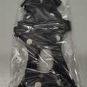 ZUXNZUX Crampons, Ice Cleats for Shoes and Boots, Silicone Stainless Steel Grippers Shoe Spikes Grips Traction for Ice Snow, Winter Hiking Climbing Ice Fishing (Large)