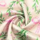 ASTANFY Silk Satin Pajama Set Womens Silk Satin 2 Piece Pjs Shorts Sleepwear Christmas Button Down Shirt Bride Pj Lounge Sets (L)