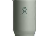 Hydro Flask Travel Water Bottle - Insulated Stainless Steel - Wide Straw Lid, Non Spill, Leakproof in 40 Oz Agave Green