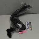 LEOSA Highlighted Ponytail Extension Yaki Drawstring Ponytails for Black Women Short Kinky Straight Ponytail Black Mixed Gray Hair Pieces Natural 4c Clip on Pony tails Hair Extensions (14 Inch (Pack of 1))